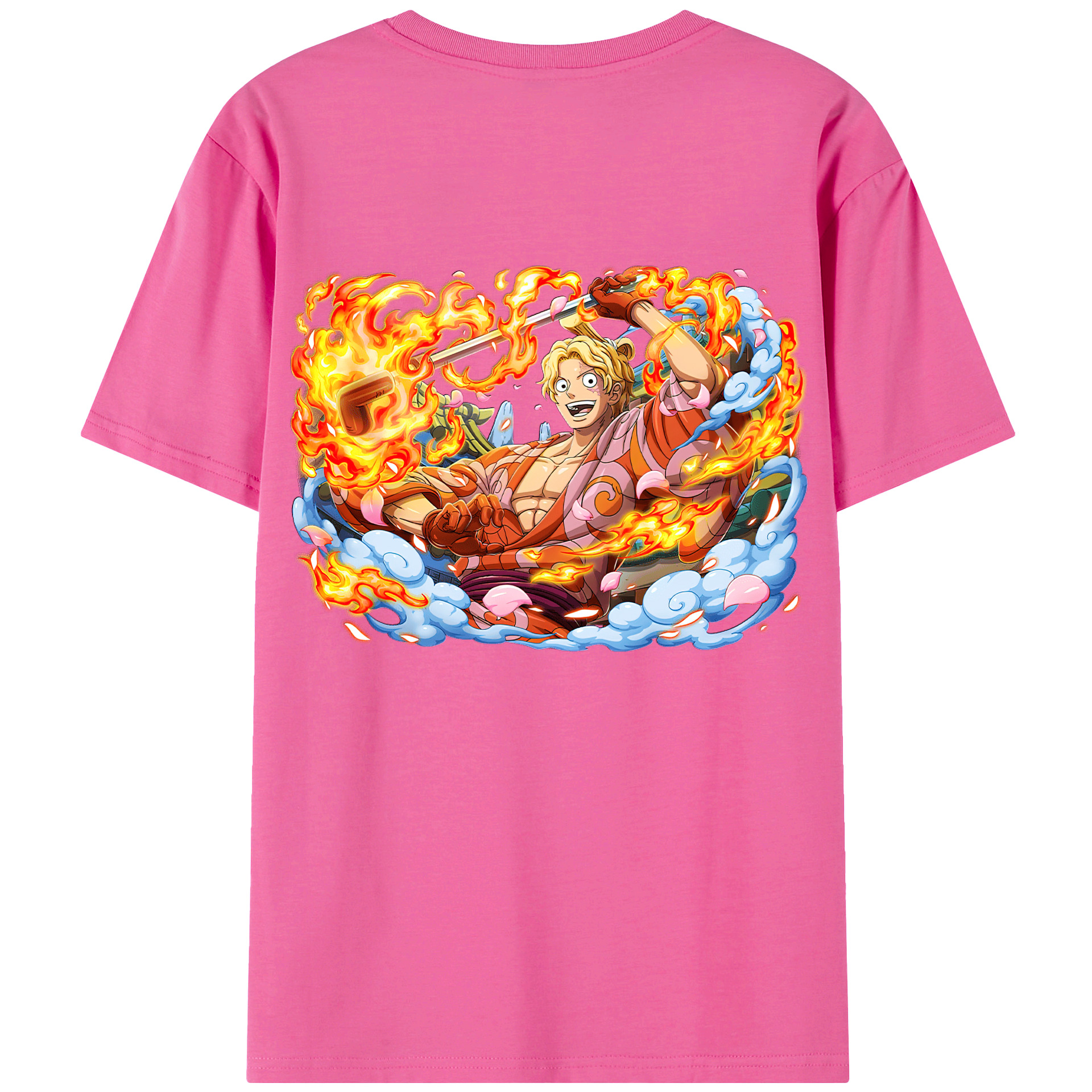 （画像用） ワンピース サンジ ONE PIECE Sanji レディース半袖Tシャツ(バックプリント)